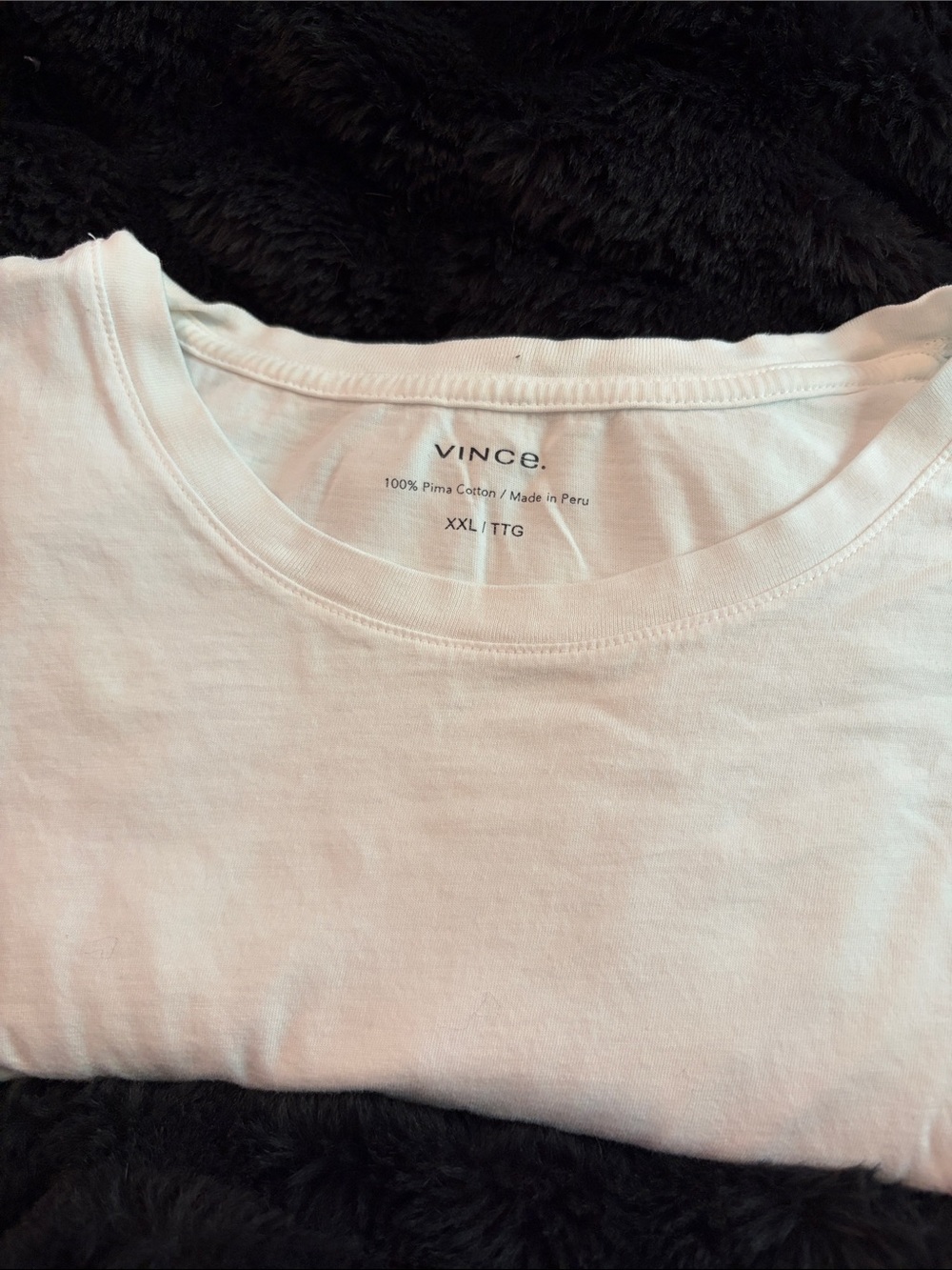 Vince mens White Short-Sleeve Cotton Tee